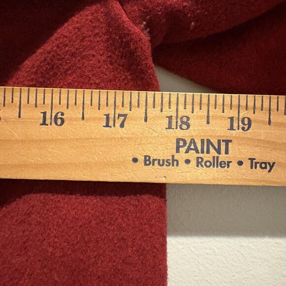 Gap Coat Womens XS Red Wool Blend Peacoat Double‎ Breasted Lined Pockets Short - Picture 9 of 12